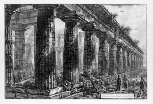 Uitzicht op de tempels van Paestum