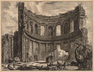 Uitzichten van Rome: Overblijfselen van de Tempel van Apollo bij de Villa van Hadrianus