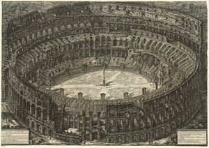 Gezichten van Rome: Het Colosseum, 1776 door Giovanni Battista Piranesi