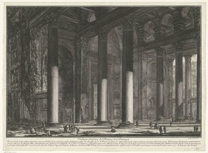 Voorportaal van het Pantheon te Rome