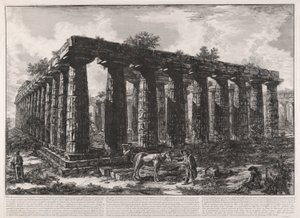 Uitzicht op de overblijfselen van door Giovanni Battista Piranesi