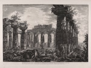 Interieurzicht van het zogenaamde College des Anfictions, uit Verschillende Zichten van door Giovanni Battista Piranesi