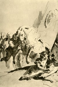 Alexander en Bucephalus, midden 18e eeuw, 1928 door Giovanni Battista Tiepolo