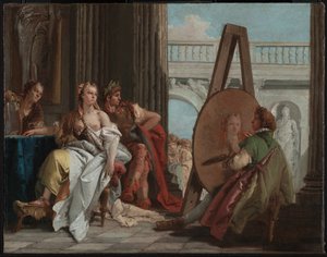 Alexander de Grote en Campaspe in de studio van Apelles door Giovanni Battista Tiepolo