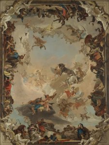 Allegorie van de planeten en continenten door Giovanni Battista Tiepolo