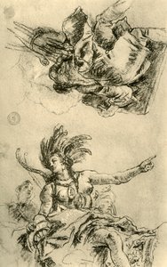 Amerika, 1753, 1928 door Giovanni Battista Tiepolo
