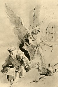 Een engel verschijnt aan de apostel Petrus in de gevangenis, midden 18e eeuw, 1928 door Giovanni Battista Tiepolo