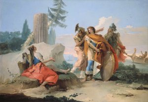 Armida achtergelaten door Rinaldo door Giovanni Battista Tiepolo