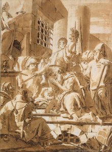 Onthoofding van twee mannelijke heiligen, 1696-1770 door Giovanni Battista Tiepolo