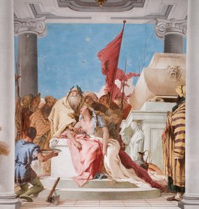 Detail (Offer van Iphigenia), uit de Entreehal in de Palazzina
