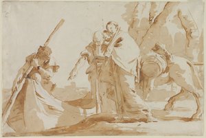 Vlucht naar Egypte: Het Inschepen van de Heilige Familie, ca. 1735