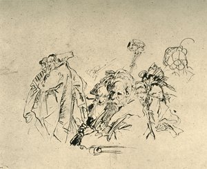Groep Oriëntaals door Giovanni Battista Tiepolo