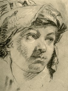 Hoofd van een Meisje met een Tulband, midden 18e eeuw, 1928