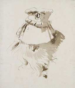 Hoofd van een bebaarde Man door Giovanni Battista Tiepolo