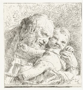 Heilige Jozef met Christuskind in armen door Giovanni Battista Tiepolo