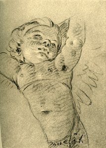 Zwevende Cupido, midden 18e eeuw, 1928 door Giovanni Battista Tiepolo