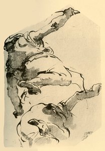 Knielende figuur, gezien van achteren, 1743-1744, 1928 door Giovanni Battista Tiepolo