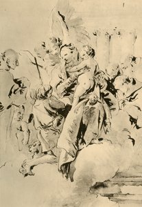 Madonna met heiligen en engelen