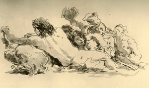 Nereïden en Triton, ca. 1753-1762, 1928 door Giovanni Battista Tiepolo