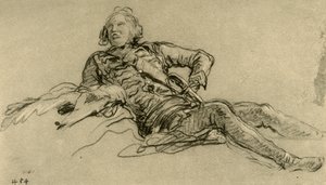Officier rustend, 1752-1753, 1928 door Giovanni Battista Tiepolo