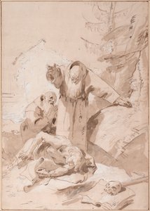 Sint Fidelis van Sigmarigen en Sint Jozef van Leonessa door Giovanni Battista Tiepolo