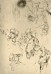 Satyr Herms en Oosterse hoofden, midden 18e eeuw, 1928
