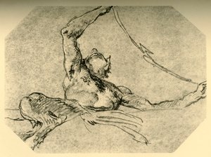 Satyr die een festoen ophoudt, c. 1761, 1928 door Giovanni Battista Tiepolo