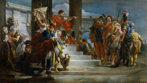 Scipio Africanus bevrijdt Massiva door Giovanni Battista Tiepolo
