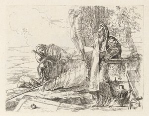 Staande Filosoof en Twee Andere Figuren, uit Vari capricci (Verschillende Capriccio