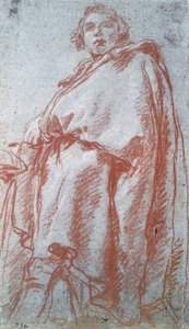 Studie van een man, 18e eeuw door Giovanni Battista Tiepolo