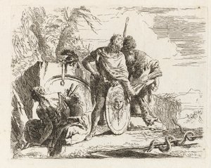 De Astrologer en de Jonge Soldaat, uit Vari capricci door Giovanni Battista Tiepolo
