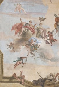 De val van de demonen, Verhalen van Scipio, detail, 1731 (detail) door Giovanni Battista Tiepolo