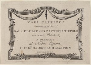 Titelpagina door Giovanni Battista Tiepolo
