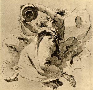 Twee genieën met een kruik, midden 18e eeuw, 1928 door Giovanni Battista Tiepolo