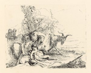 Vari Capricci, voor 1750 door Giovanni Battista Tiepolo