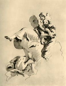 Venus en Cupido, midden 18e eeuw, 1928 door Giovanni Battista Tiepolo