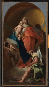 Maagd en Kind met een Engel, c.1725-28
