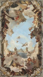 Rijkdom en Voordelen van de Spaanse Monarchie onder Karel III, 1762 door Giovanni Battista Tiepolo