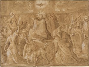 De triomf van Christus door Giovanni Battista della Rovere