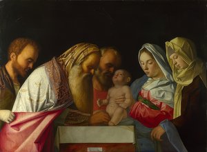 De besnijdenis van Jezus. Rond 1500