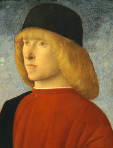 Portret van jonge senator door Giovanni Bellini