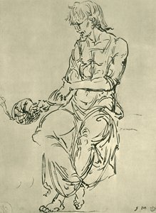 Zittende man met astronomisch instrument, late 15e eeuw, 1943 door Giovanni Bellini