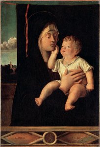Maagd en Kind, 15e of begin 16e eeuw door Giovanni Bellini