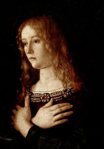 Maagd en kind met Sint-Catharina van Alexandrië en Sint-Maria Magdalena
