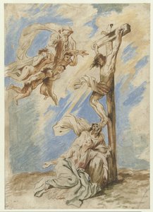 Christus aan het kruis door Giovanni Benedetto Castiglione