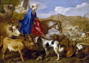 Reis van Rebecca door Giovanni Benedetto Castiglione
