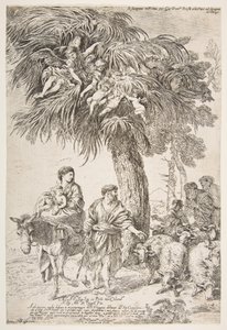 De Heilige Familie op hun vlucht naar Egypte, ca. 1647