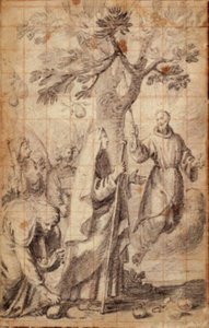 Een wonder van St. Torello de kluizenaar door Giovanni Biliverti