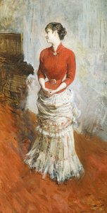 Gravin de Rasty staand, circa 1878 door Giovanni Boldini
