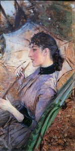 Italië, Florence, Profiel van Alaide Banti door Giovanni Boldini
